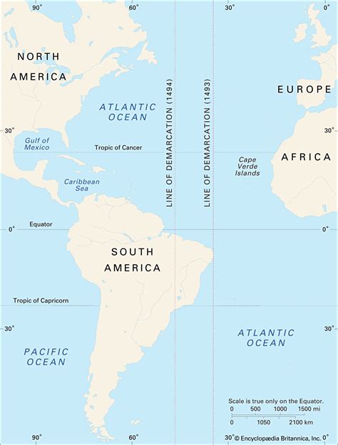 Treaty of Tordesillas .